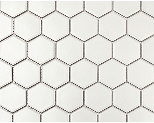 Mosaik Hexa white 5,1x5,9cm