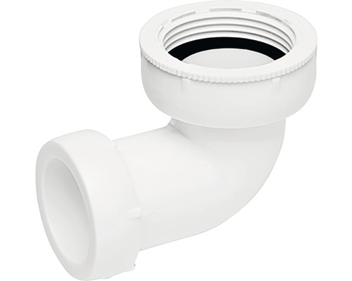 FALUPLAST Vinkelkoppling 32 mm x G32/G40 x 90° 2910247 Avloppsböj med gänga för sanitetsinstallation