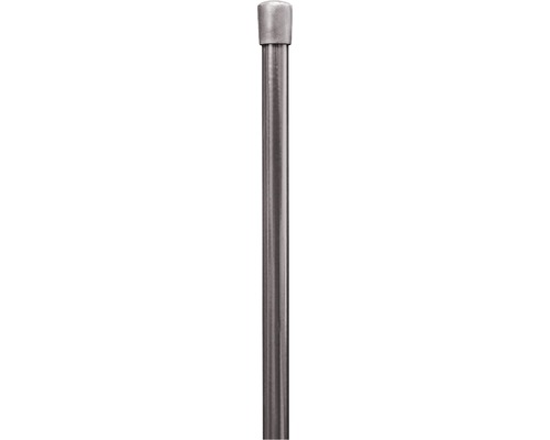Staketstolpe ALBERTS med lock Ø1x130cm antracit metall Metallstolpe för staket