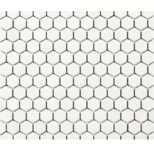 Sexkantig mosaikplatta som plattmatta