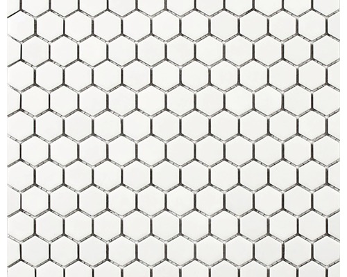 Mosaik Hexa white 2,3x2,5cm