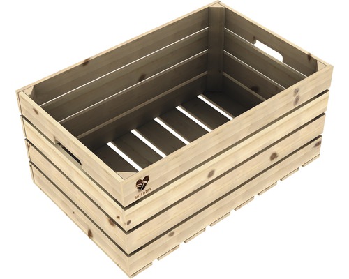 Trälåda BUILDIFY stor obehandlad 60x39x30cm Trälåda BUILDIFY stor obehandlad 60x39x30cm