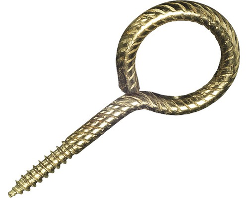 Ringskruv DRESSELHAUS 20x10mm brunerad 10 st Ögleskruv av metall