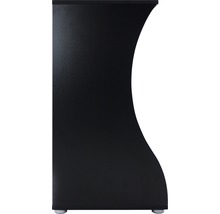 Skåpsida med böjd design