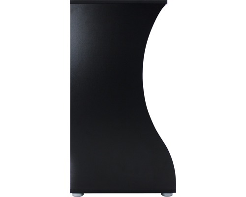 Skåpsida med böjd design