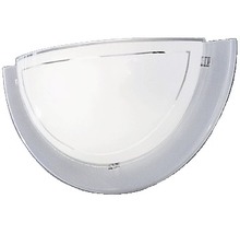 Halvcirkelformad inomhuslampa för vägg- eller takmontering