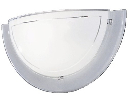 Halvcirkelformad inomhuslampa för vägg- eller takmontering