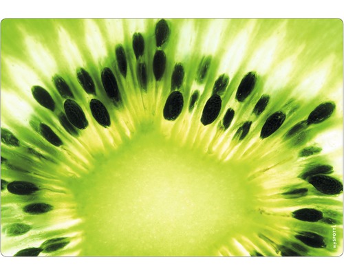 Stänkpanel för kök MYSPOTTI Pop Kiwi 590x410 mm Närbild av en kiwiskiva