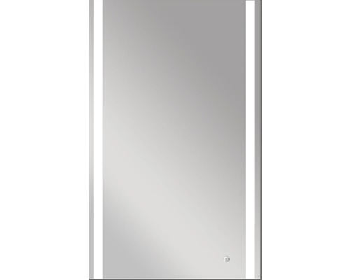 Rektangulär spegel med LED-belysning