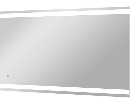 Rektangulär spegel med LED-belysning
