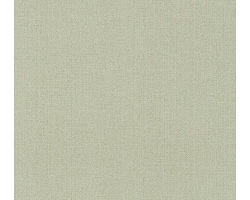 Tapet A.S. CRÉATION enfärgad grön 0,53x10,05m Textilmaterial med fin vävstruktur