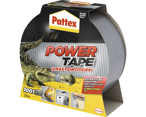 Vävtejp PATTEX Powertape silver 25m