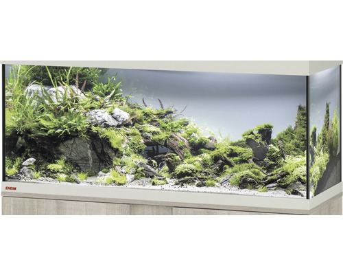 Akvarium EHEIM GB 123 vivalineLED 240 121x41x54cm ca 240L endast med en överpanel utan belysning och annan teknik grå ek