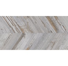 Dekorativa grå vägg- och golvplattor i fiskbensmönster