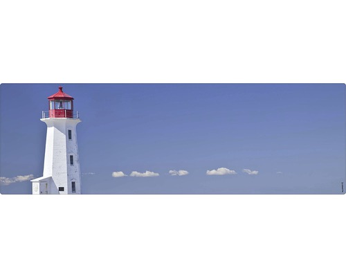 Stänkskydd till badrum MYSPOTTI Aqua blå 1400 x 450 mm Lighthouse