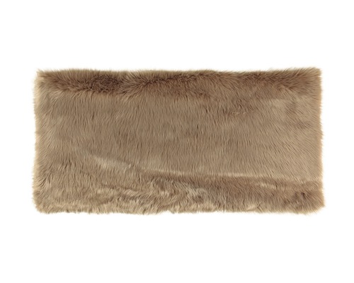 Rektangulär matta av konstgjord päls