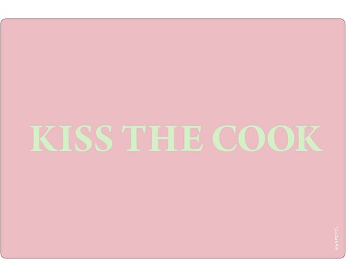 Stänkpanel för kök MYSPOTTI Pop Strawberry Kiss text 590x410 mm