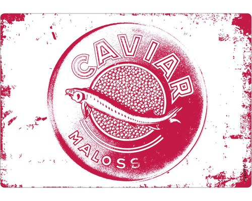 Stänkpanel för kök MYSPOTTI Pop Caviar red 590x410 mm Caviar Maloss Motiv