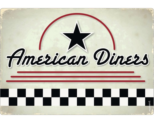 Stänkpanel för kök MYSPOTTI Pop American Diner 590x410 mm American Diners motiv