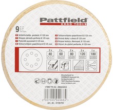 Paket slipskivor, stansade, 125 millimeter diameter