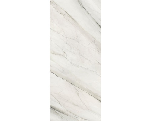 Vit platta med marmorlook