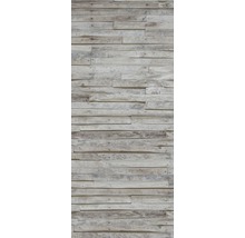 Träpanel med horisontellt arrangerade brädor
