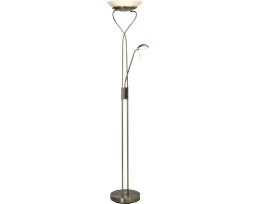 Golvlampa med läslampa