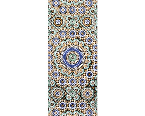 Dekorativ mosaikplatta med geometriska mönster