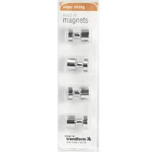 Magnet Hold-it silver 4-pack-thumb-1
