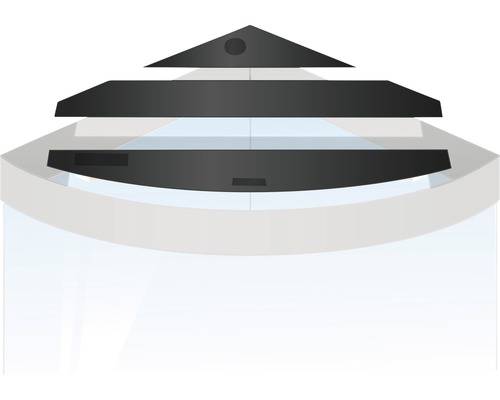 Akvarium med flerskiktslock