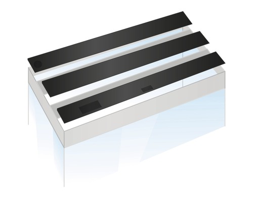 Akvarielock med tre täckplattor