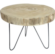 Träpall med metallben