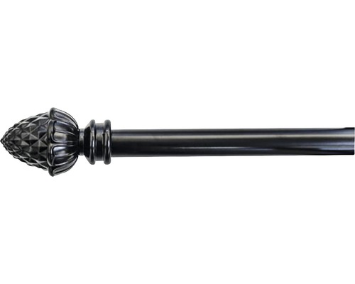 Gardinstång HASTA Kotte set svart 16/19mm 120-210cm-0