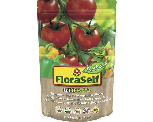 Tomat- och grönsaksgödsel FLORASELF Nature Biorga 1,5kg Tomat- och grönsaksgödsel FLORASELF Nature Biorga 1,5kg
