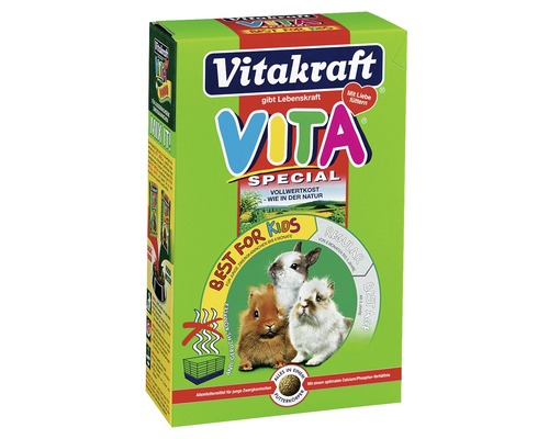 Gnagarfoder VITAKRAFT Vita Special dvärgkaniner Best for Kids 600g