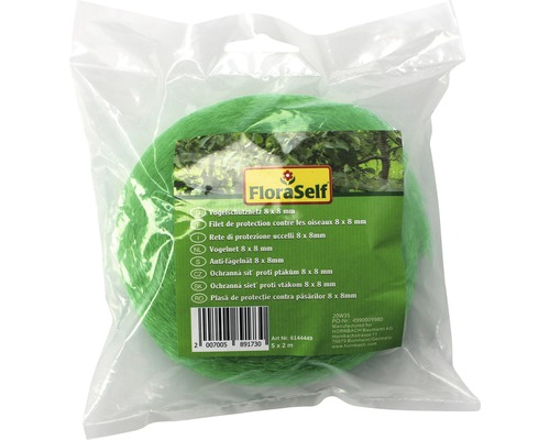 Fågelnät 8 x 8 millimeter i förpackning
