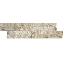 Väggtegel natursten Limestone Z40/10 guld beige 10x40 cm-thumb-2