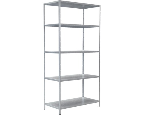 Förvaringshylla SCHULTE REGALWELT 200x100x50cm förzinkad 5 hyllplan max. 425kg Metallhylla med fem hyllplan