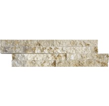 Väggtegel natursten Limestone Z40/10 guld beige 10x40 cm-thumb-1