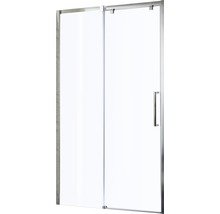 Duschvägg med glasdörr