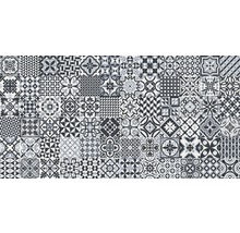Dekorkakel grå svart vit mix matt 32x62,5 cm Heritage black