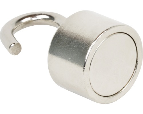 Metallmagnet med krok för fastsättning