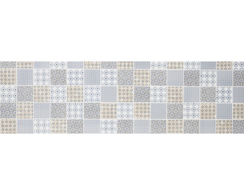 Kakelmönster med geometriska och blommiga motiv