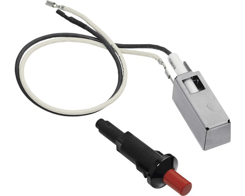 Grilltändare med tändelektrod, kablar och tändknapp för gasolgrillar