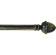 Gardinstång HASTA Kotte set svart guld 16/19mm 110-200cm-thumb-0