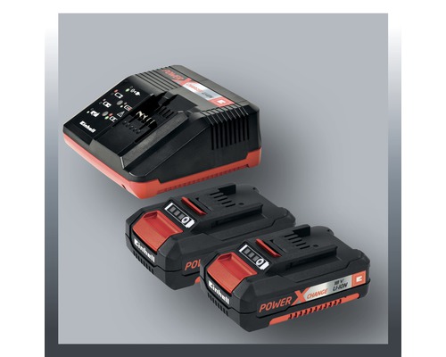 Einhell laddare och två batterier