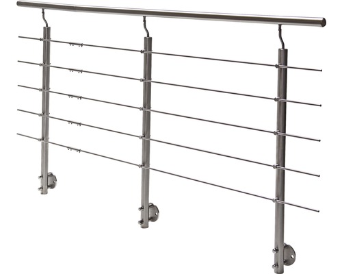 Räcke PERTURA Hestia G-form sido-/ väggmontage5 m