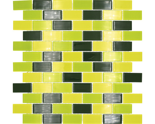 Mosaik glas CM B454 grön 32,2 x 31 cm