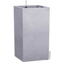 Självvattnande blomkruka LECHUZA Canto Color hög plast 30x30x56cm grå