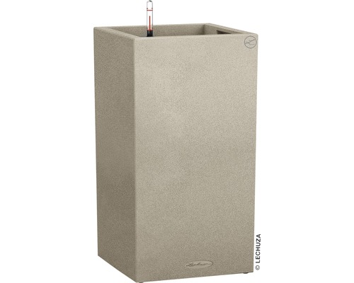 Självvattnande blomkruka LECHUZA Canto Color hög plast 30x30x56cm beige